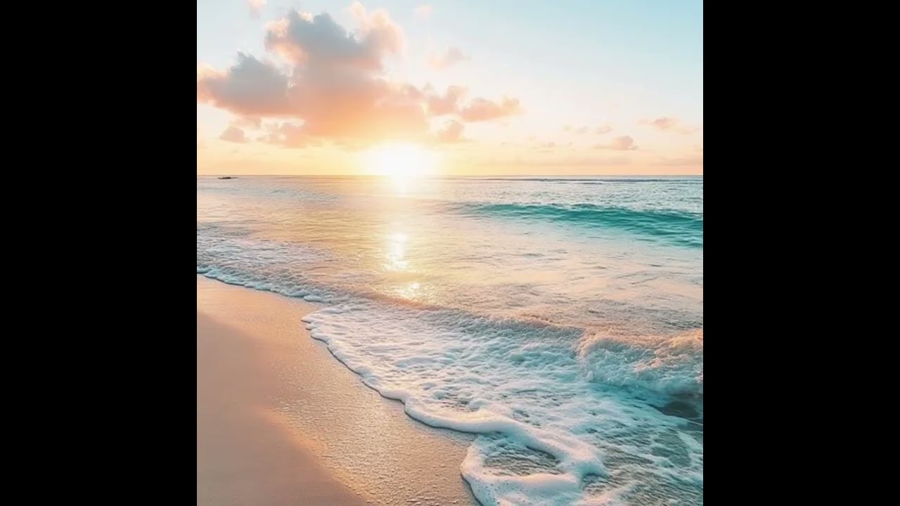 (30min loop) Beach Waves Nature ASMR #asmr #whitenoise #beach #foryoupage #water #capcut #fyp