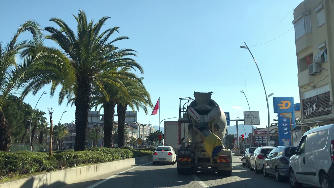 Driving from ‘Çetibeli’ to ‘Marmaris’ in Muğla/TURKEY
