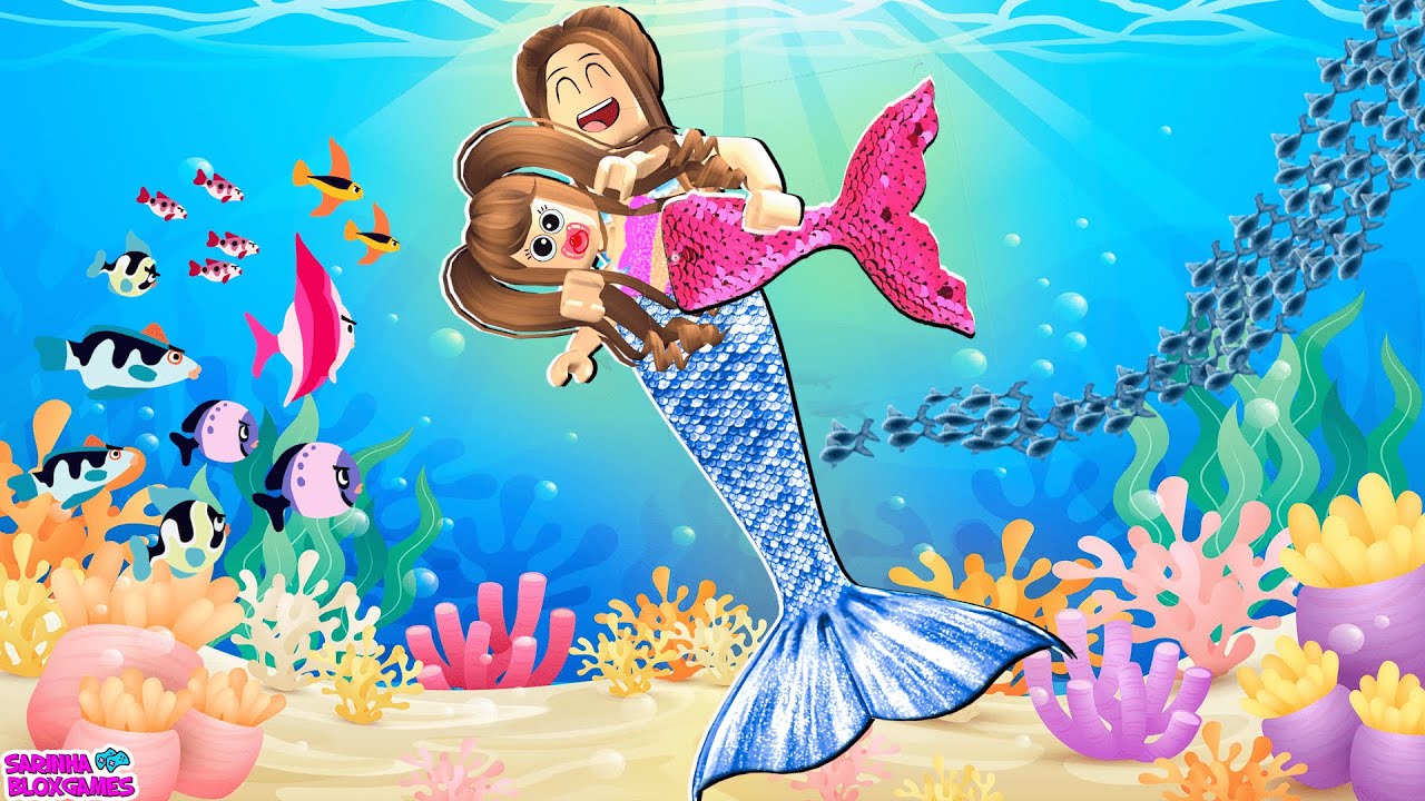 SARINHA VIROU UMA BEBÊ SEREIA E FOI CAPTURADA - 🍃Mermaid Nature🌿 Roblox