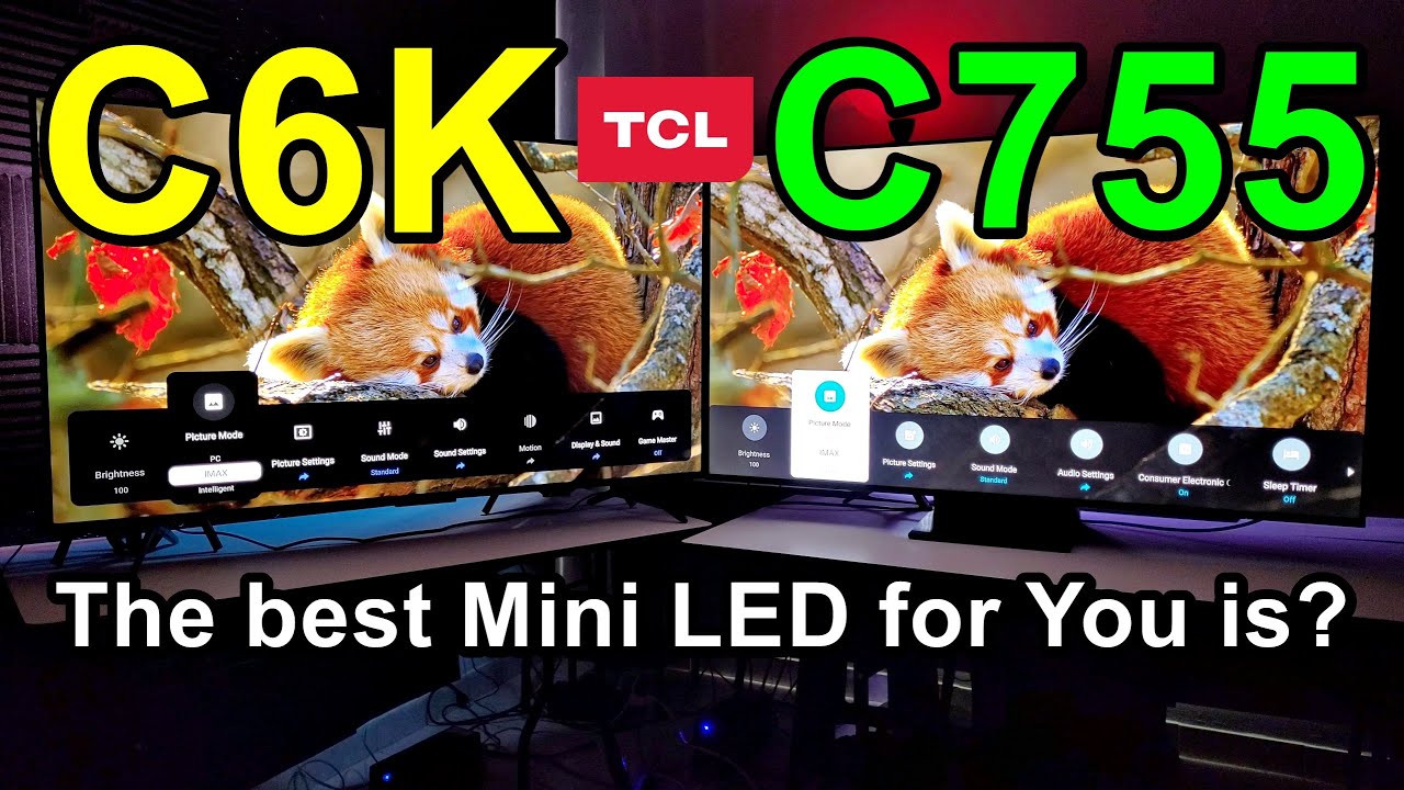 Телевизоры TCL C6K и C755 Mini LED 4K с частотой обновления 144 Гц до 4K / QD Mini LED