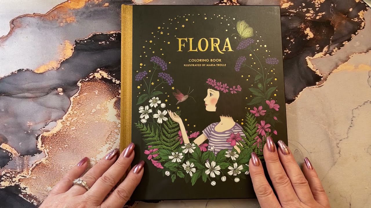 Adult Coloring - Flora Flip through