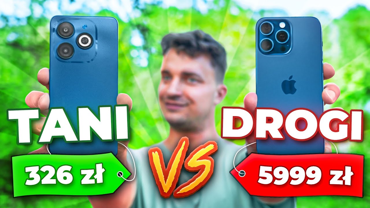 Telefon za 326 zł vs 5999 zł - Tani vs Drogi
