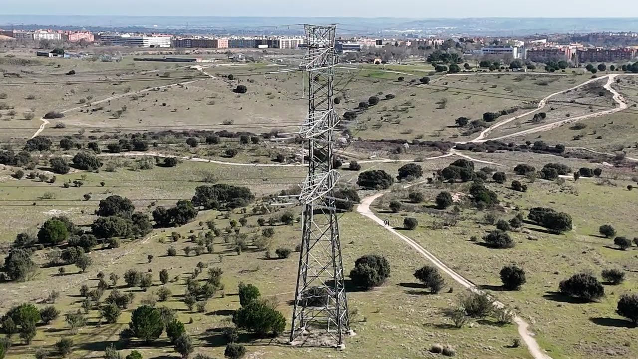 Probando dron DJI Flip en Valdelatas a 55 metros y siguiendo a MTB
