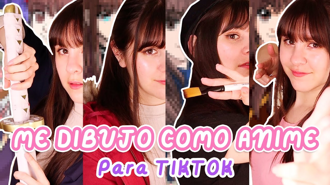 Me dibujo como anime para TIKTOK 👺🔩👻🔥 | PARTE 2