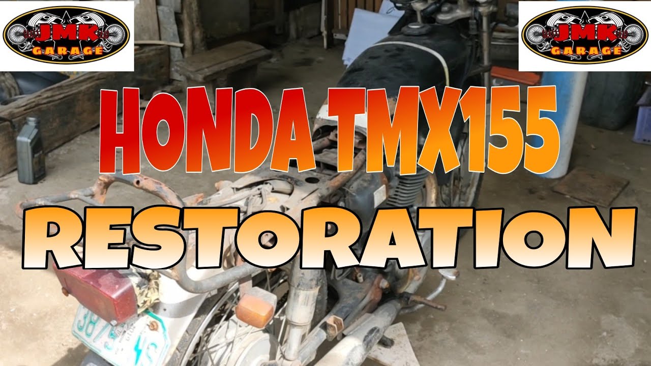 pt2 HONDA TMX155 RESTORATION|| ENGINE REPAINT