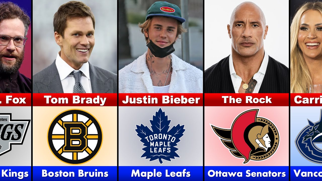 Celebrities And Their Favourite NHL Teams