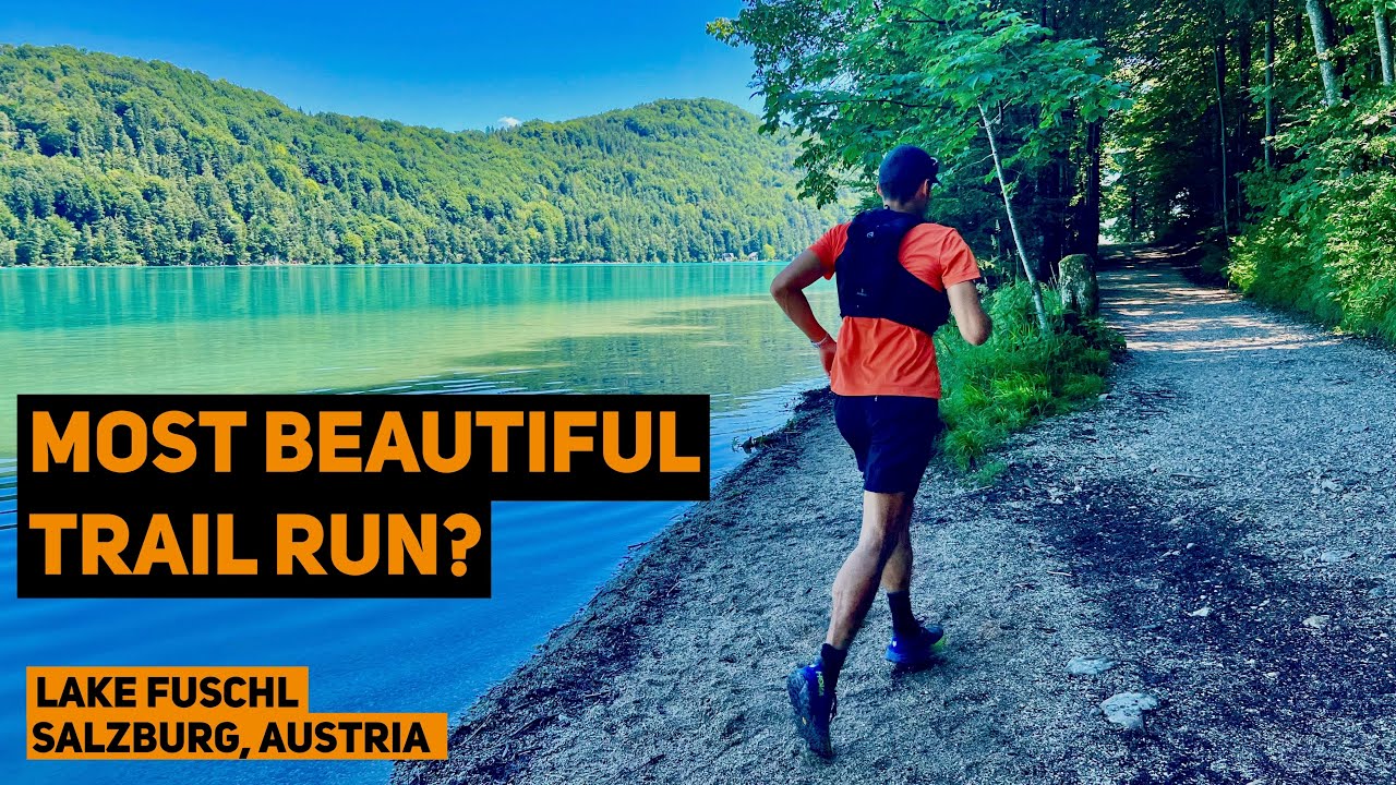 BEAUTIFUL TRAIL RUN around Austrian LAKE | Trail running | Lake Fuschl Salzburg, Austria