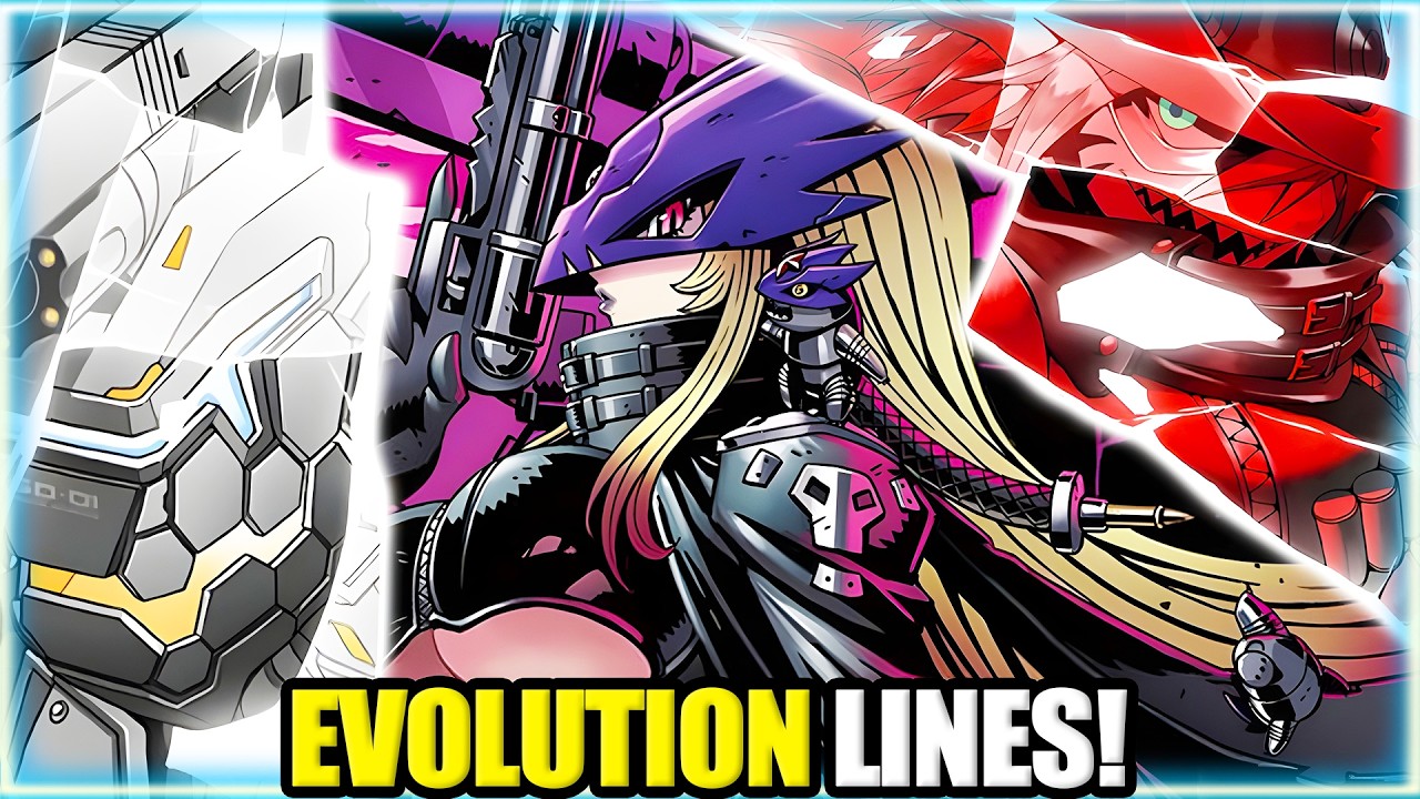 What Are Digimon's THREE MUSKETEERS FULL Evolution Lines?