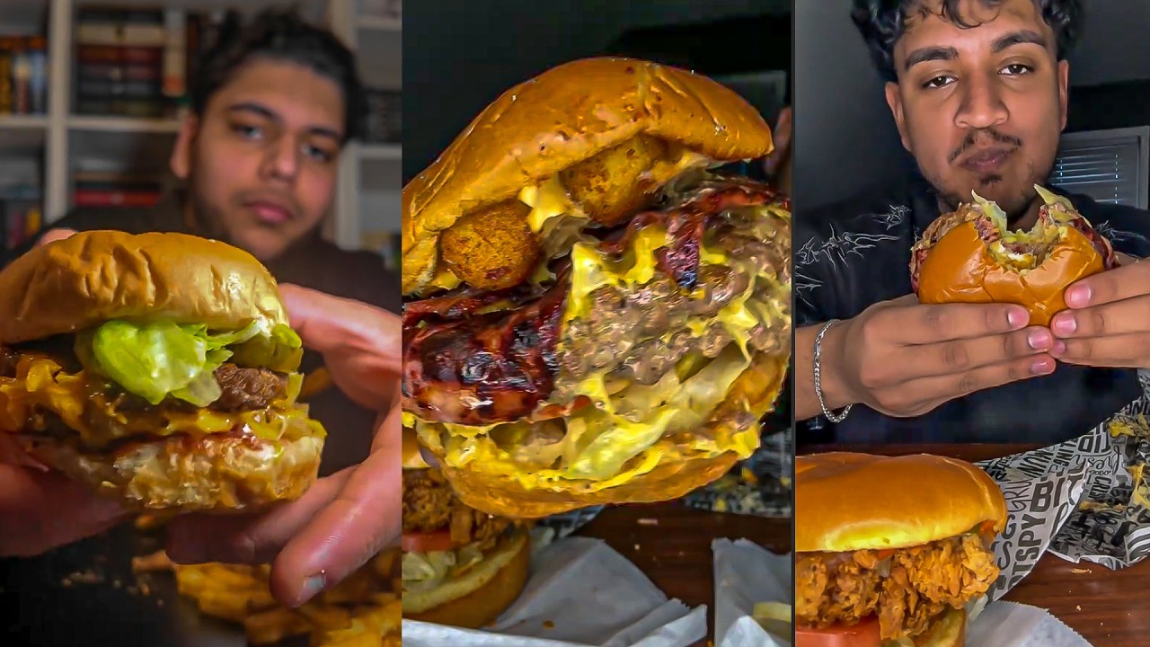 Five Guys Mukbang: MASSIVE Juicy Cheeseburger & Fries Feast 🍔 (ASMR Crunch Craze 2026)