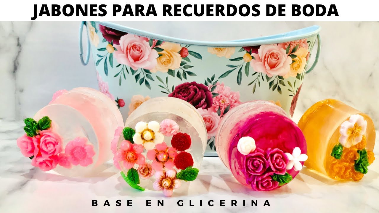 JABONES PARA RECUERDO DE BODA BASE EN GLICERINA