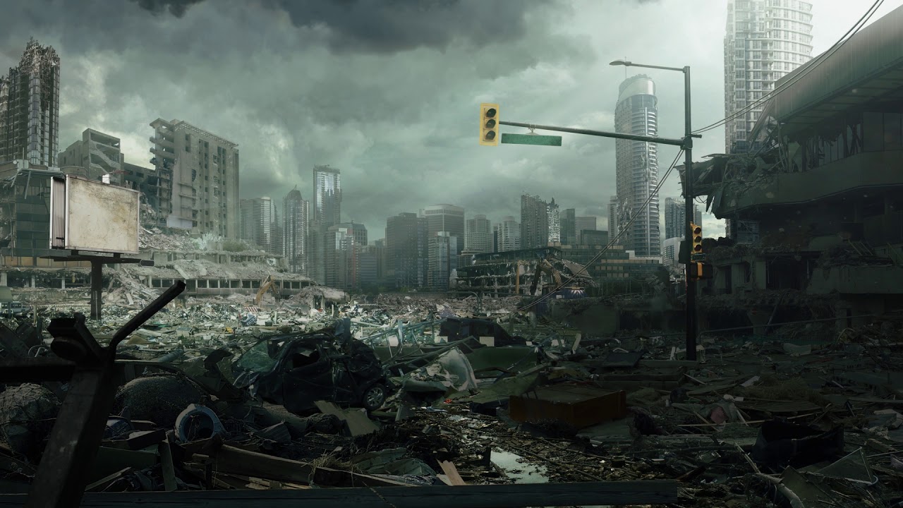 Post Apocalyptic City Ruins | Ambience | 2 hours
