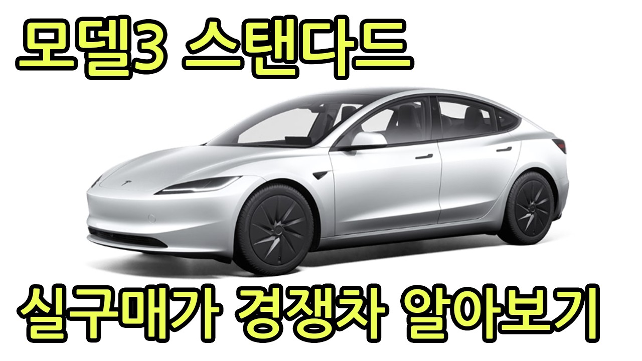 모델3 스탠다드 RWD 실구매가 경쟁차 알아보기(취득세, 보조금 포함)