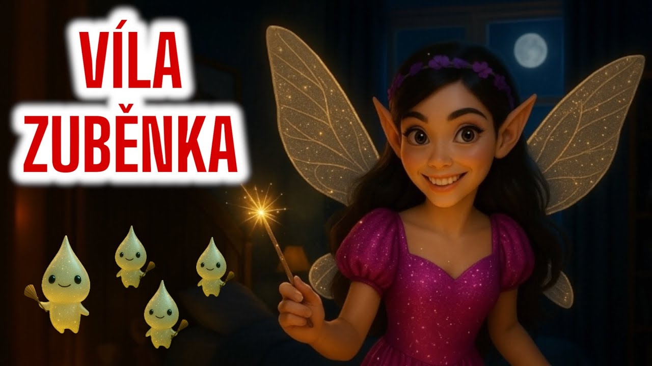 ZOUBKOVÁ VÍLA ZUBĚNKA 🧚‍♀️ 🦷✨Pohádka na dobrou noc 🌙