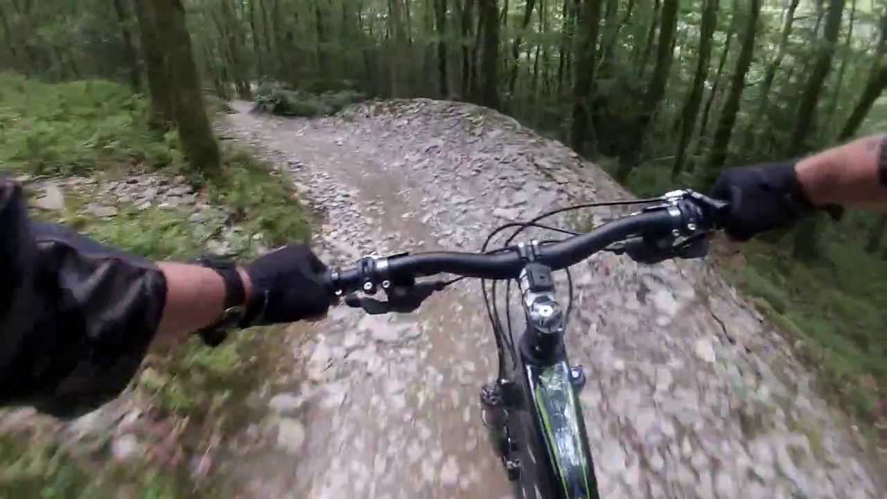 MTB Wales Brechfa Derwen trail (blue run) Aug 2013