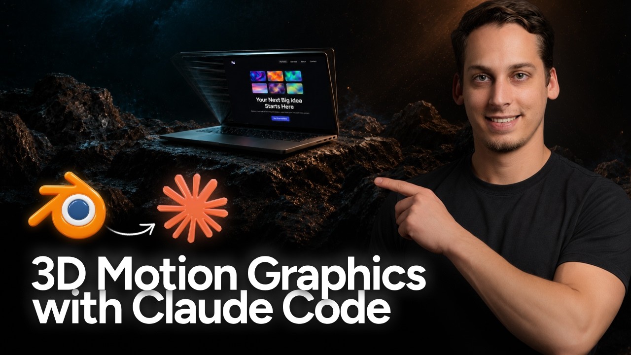 Превратите Claude Code в 3D-аниматора с помощью этого воркфлоу