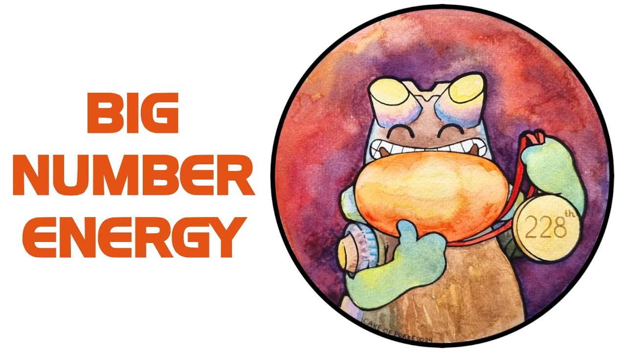 [Monster Hunter Doodle] Big Number Energy 💪 Steel Uragaan Watercolor Time-lapse 🎨