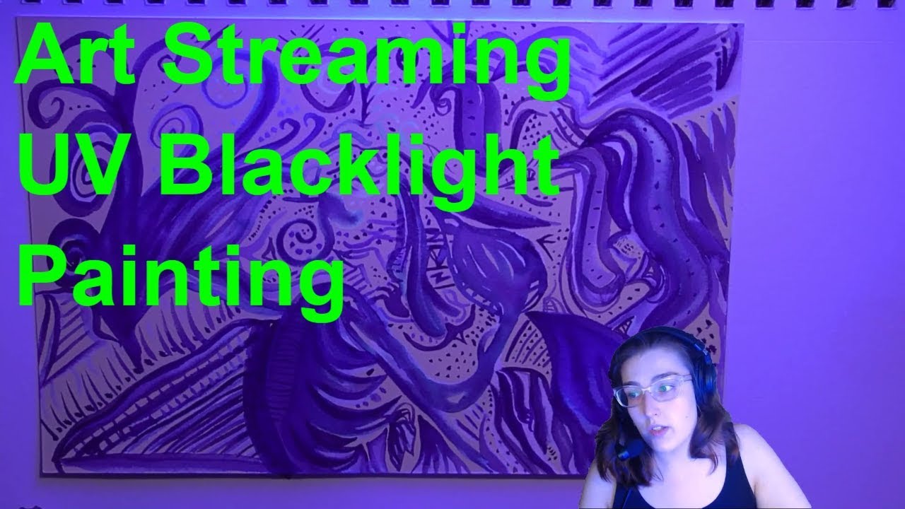 Bekkerz Dlive Stream May 6th Relaxing Blacklight Art [2019]