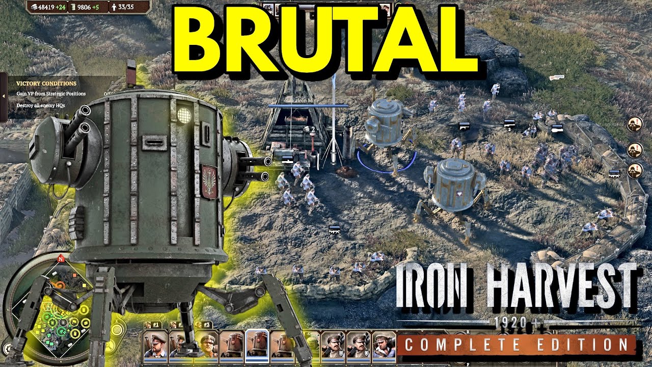 Прекрасная стратегия в реальном времени | Iron Harvest: напряженные битвы 1 на 1 | Геймплей Iron ...