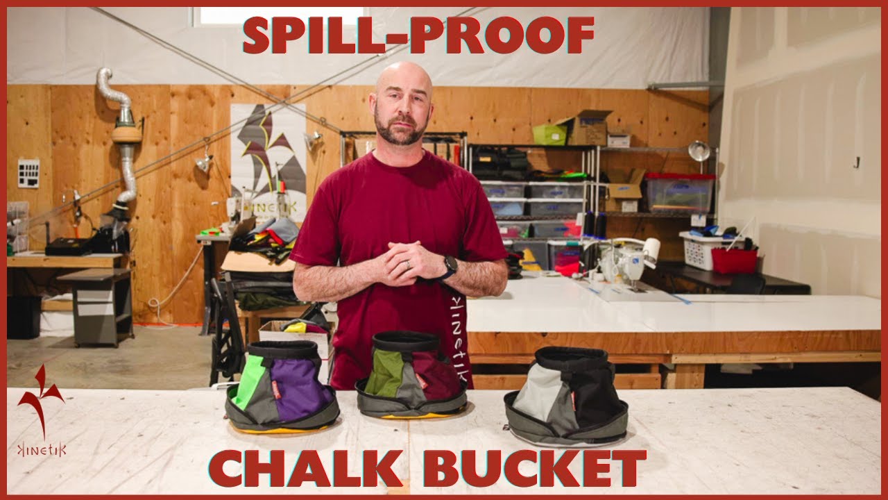 KiloJoule Chalk Bucket &ndash; The World&rsquo;s Only Spill-Proof Chalk Bag