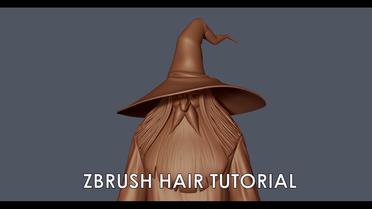 Hair tutorial in Zbrush. An alternative Curve brush method.