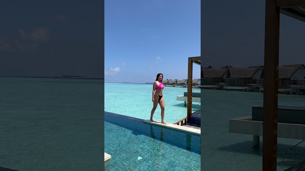 This private villa is simply surreal 😱 #honeymoon #couplesvlog