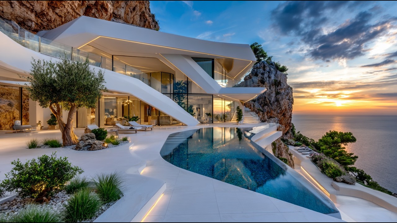Touring a $8,250,000 Futuristic Modern Home on the Spanish Coast benar
