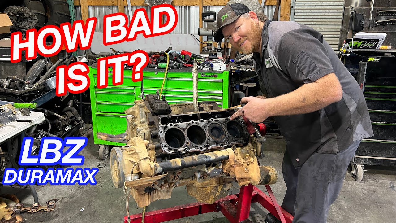 FULL Duramax Teardown!!!  Tearing Down Our LBZ Duramax To Get It Ready For Drag Racing!!!
