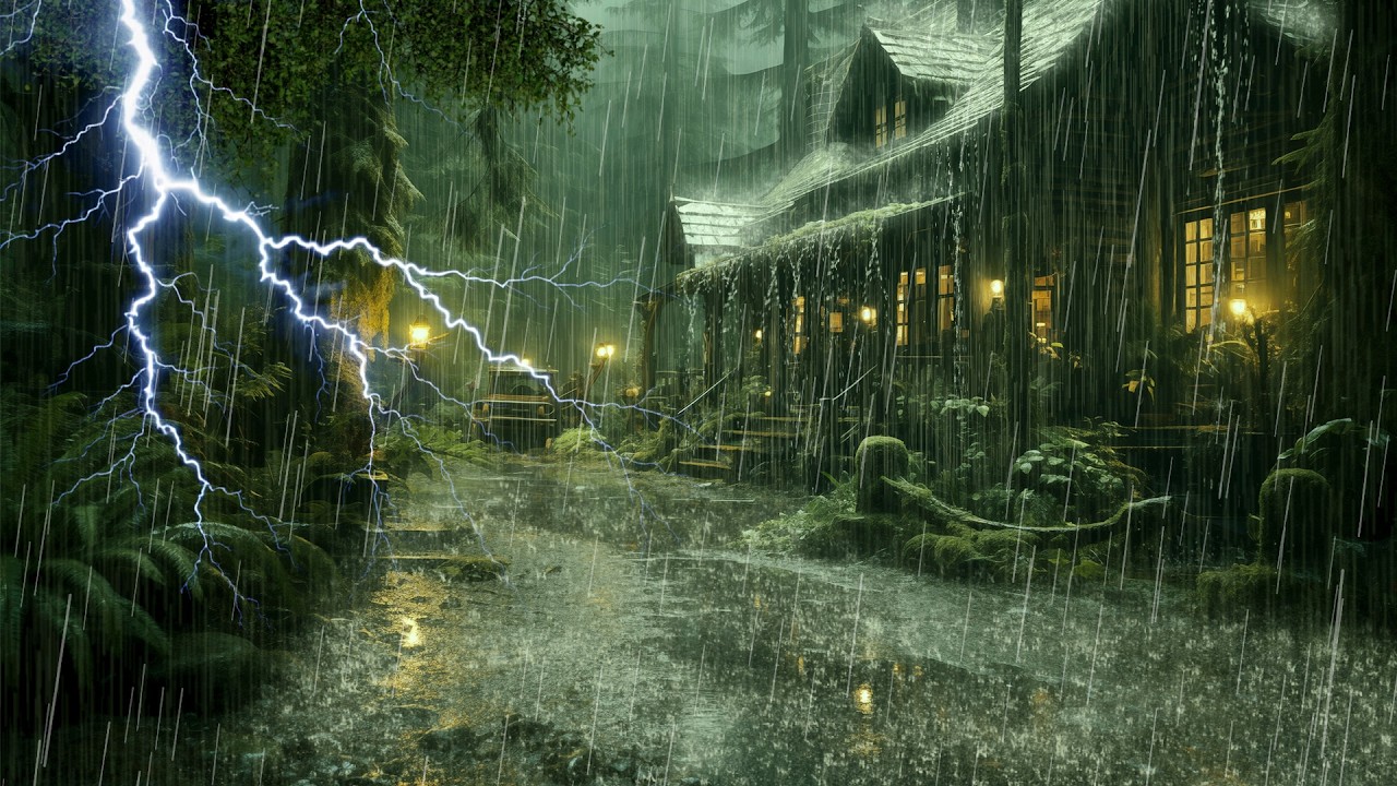 HEAVY RAIN AND THUNDER SOUNDS - DEEP SLEEP | Thunderstorm for Sleeping - Rain Sound Comfort #2