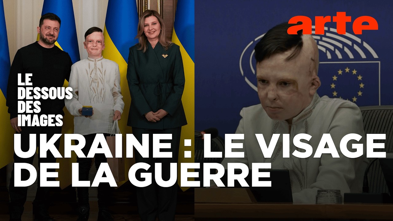 Un enfant ukrainien raconte la guerre devant le parlement Européen - Le dessous des images - ARTE
