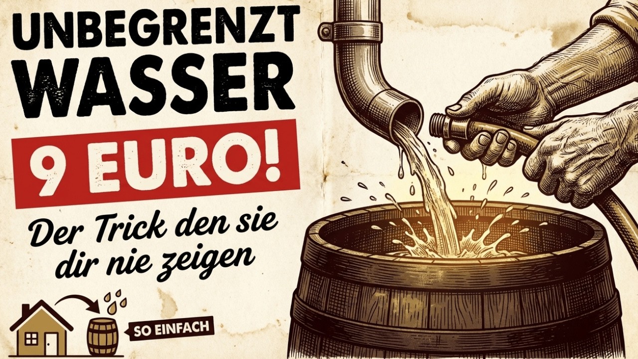 Unbegrenzt Wasser für 9 Euro – der vergessene Ingenieurtrick den niemand kennt