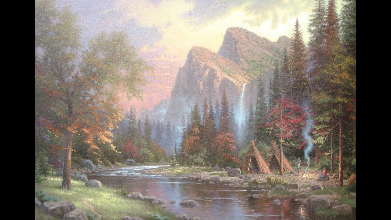 The Mountains Declare His Glory by Thomas Kinkade