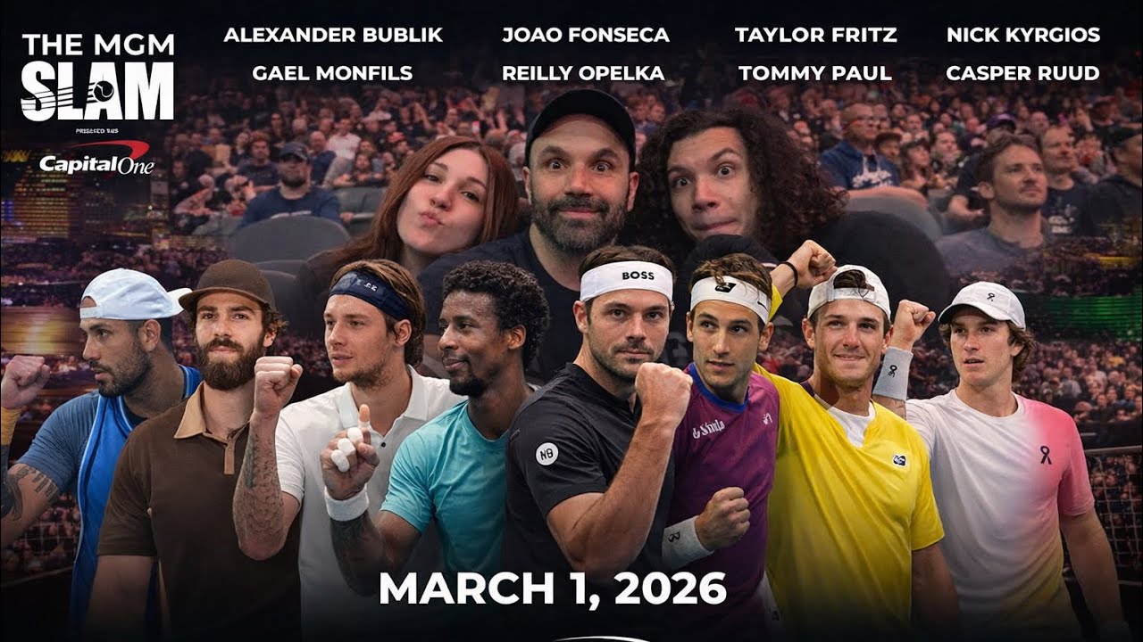 MGM Slam Men’s Tennis Tournament at T Mobile Arena in Las Vegas. March 1, 2026