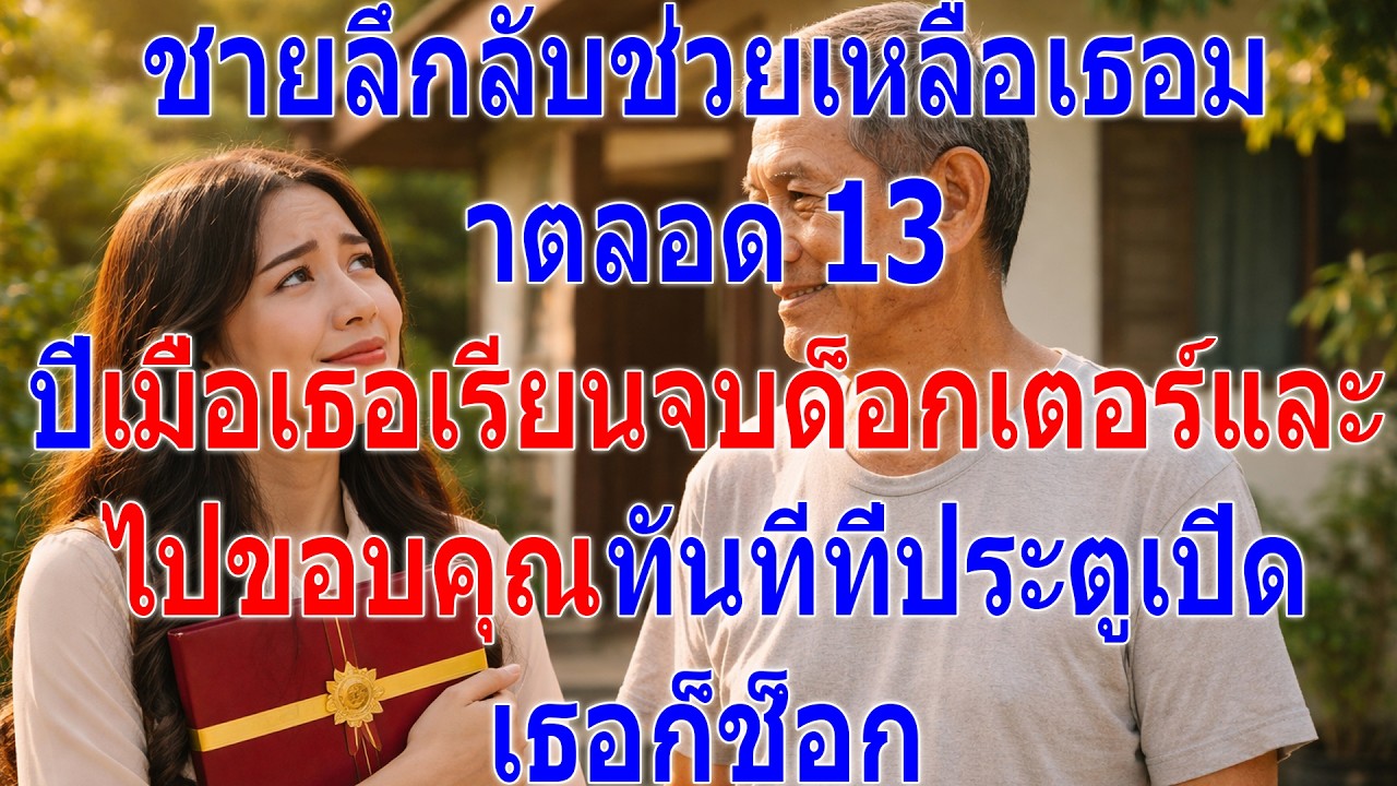 ชายลึกลับช่วยเธอมา 13 ปี พอเธอจบด็อกเตอร์ไปขอบคุณ เปิดประตูปุ๊บก็ช็อก