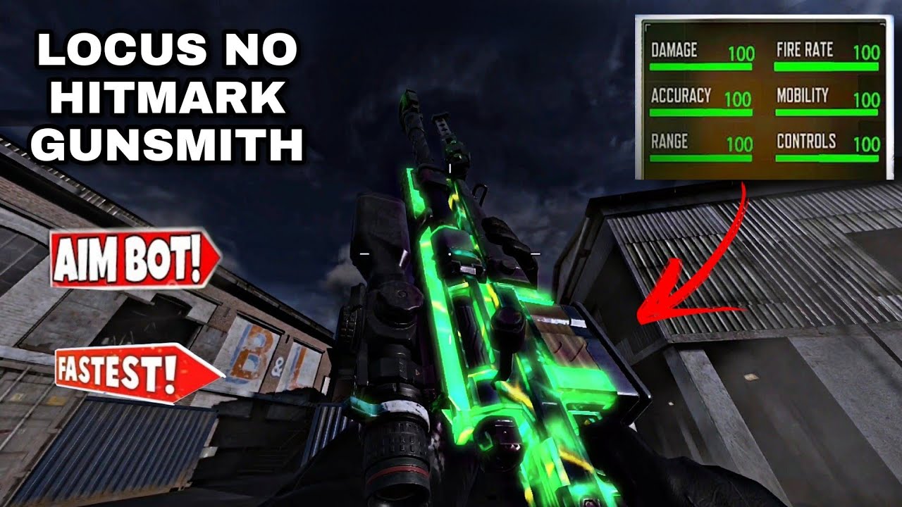 FASTEST ADS☢️🔥+NO HITMARKER LOCUS Gunsmith Setup! BEST Locus Loadout? Locus Attachments COD Mobile