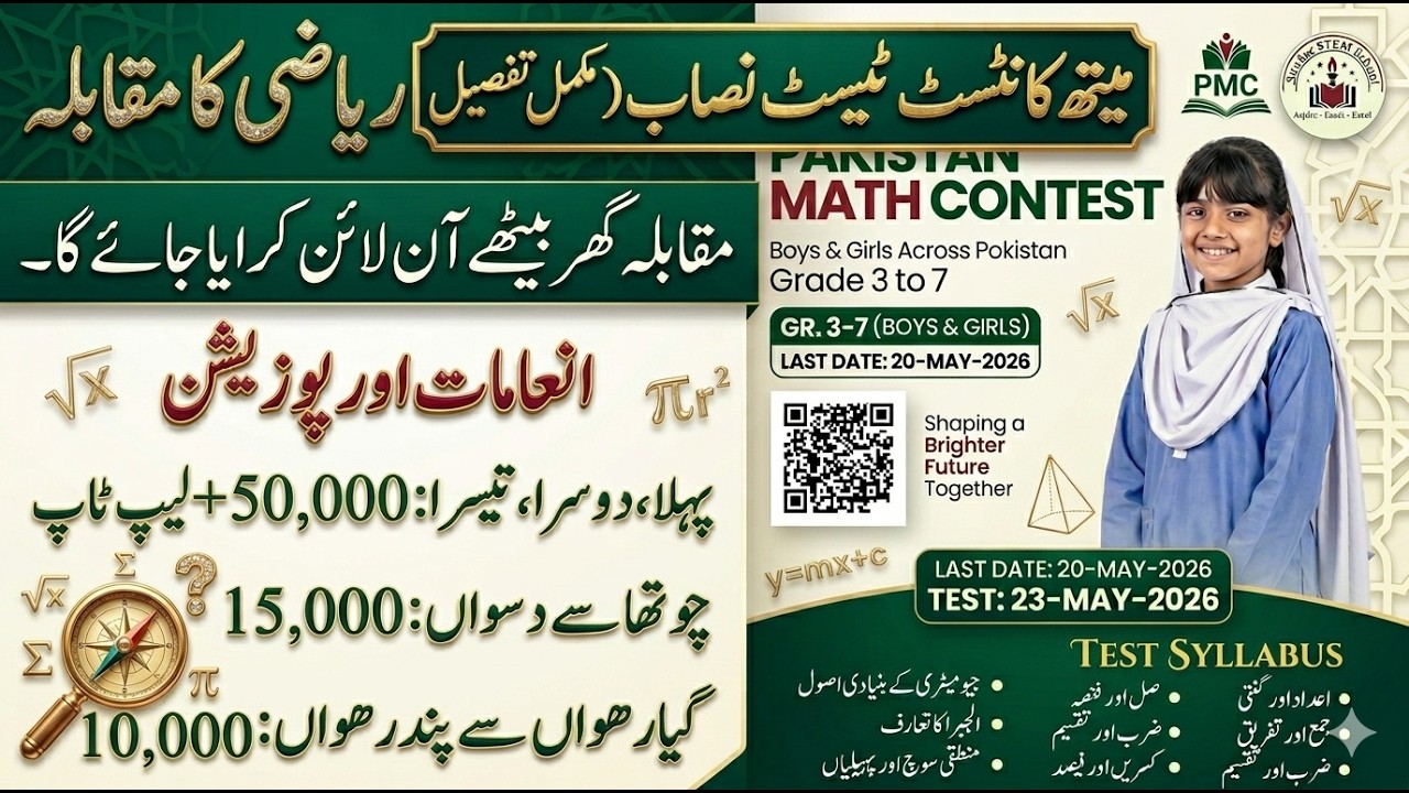PMC Contest Test syllabus