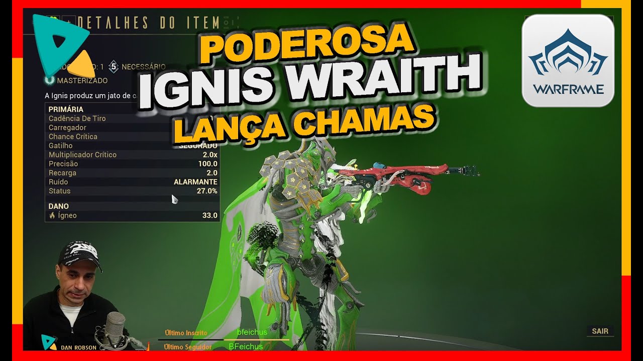 Arma Ignis Wraith Uma variante vermelho-sangue deste lança-chamas destrutivo do seu Warframe