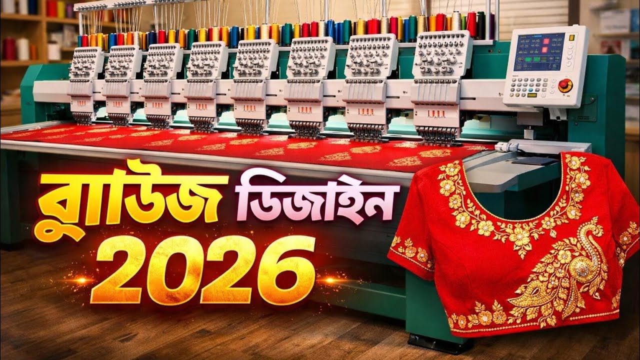 আবার আপনাদের কাছে একটা নতুন ব্লাউজের ডিজাইন নিয়ে চলে এলাম #video #embroiderydesignparts #embroider