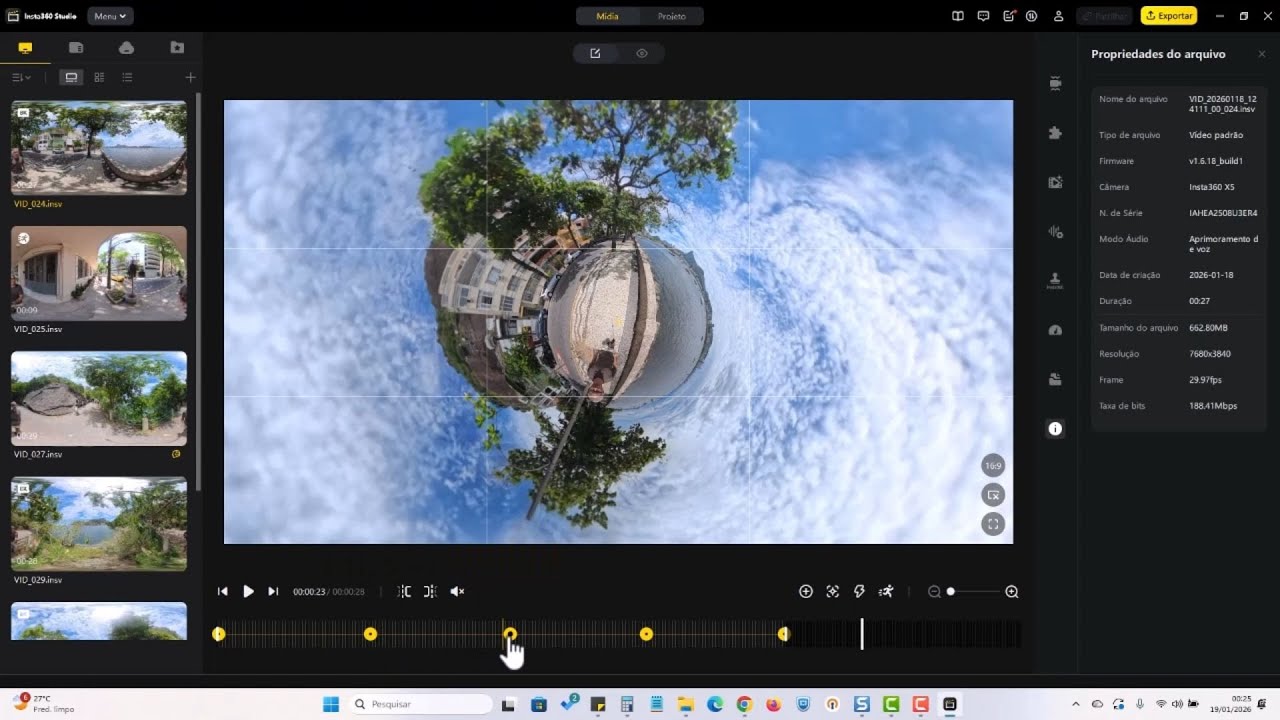 Insta360 Studio - Editando seus vídeos da Insta360