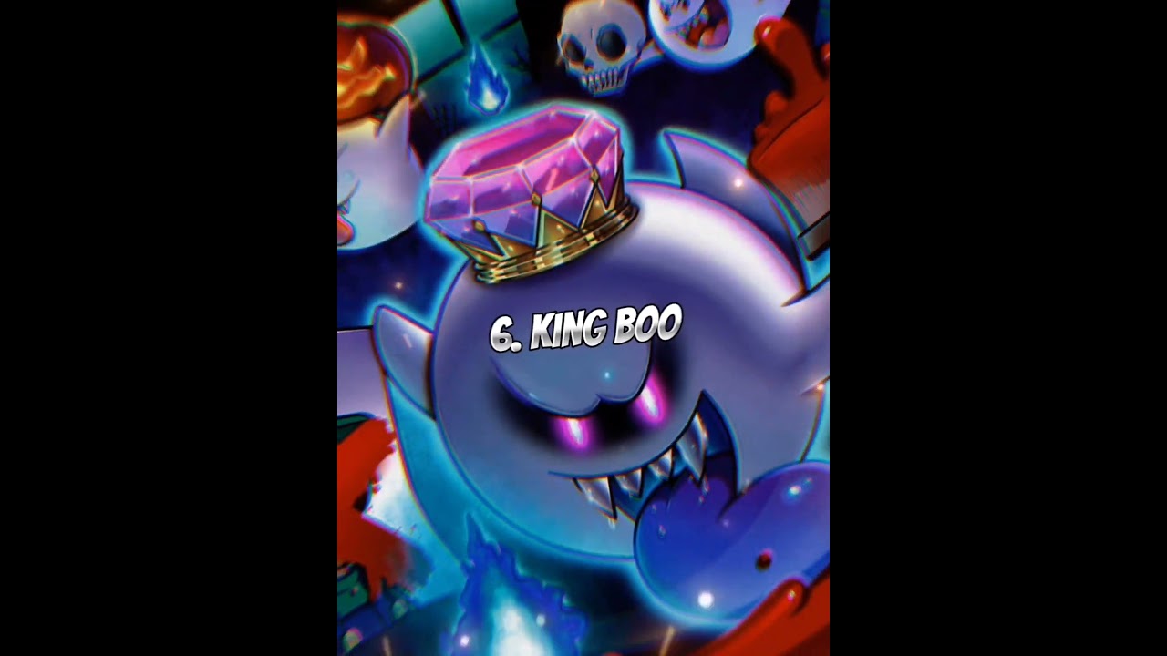 Top 10 Strongest Mario Villains (remake) #bowser #mario #luigi #kingboo
