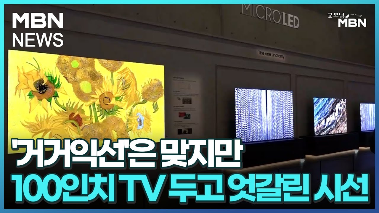 '거거익선'은 맞지만&hellip;100인치 TV 두고 엇갈린 시선 [굿모닝 MBN]