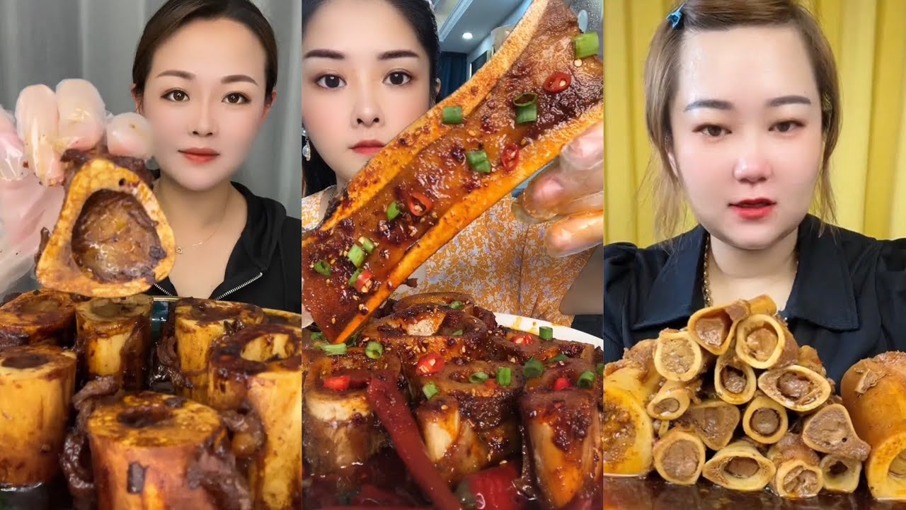 asmr mukbang thánh ăn tủy xương- beef bone marrow- 牛骨髄- 쇠고기 골수- 牛骨髓- गोमांस की अस्थि मज्जा #22