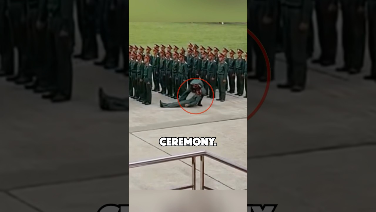 Soldier Faints During Army Parade