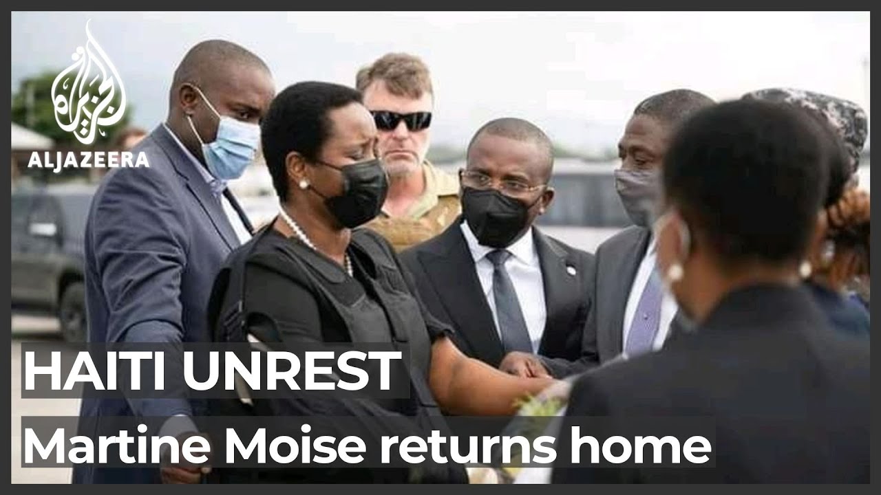 Haiti: Widow of Jovenel Moise returns home after surviving attack