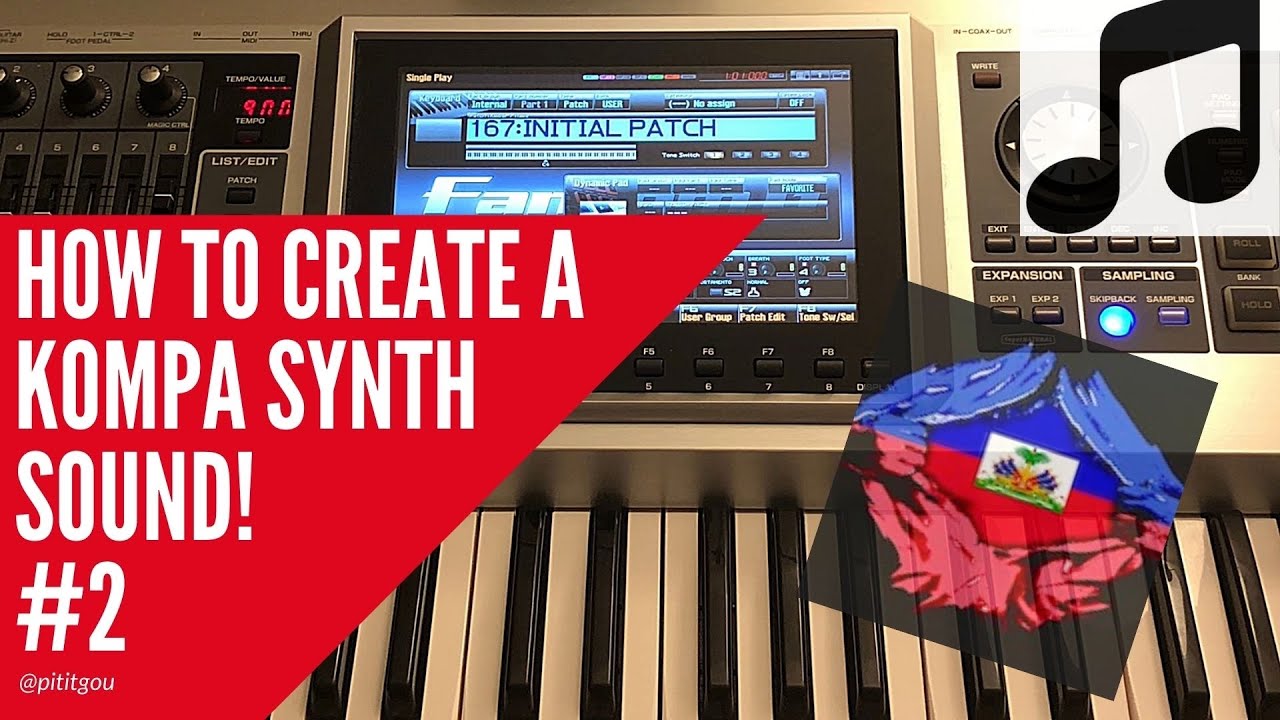 Kompa Keyboard Lead Synth Sound Tutorial for Soloing #2 (with effects)