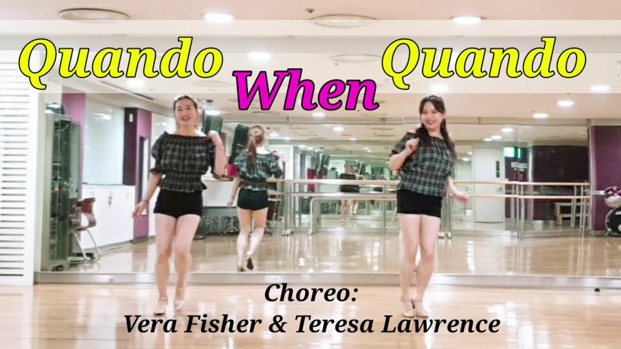 Quando When Quando line dance 꽌도웬꽌도😉🌹(Demo&Count)