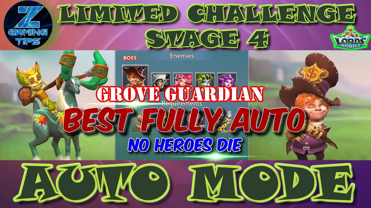 Grove Guardian Limited Challenge Stage 4 | Grove Danger Stage 4 (2 Best Fully Auto Teams) Part 1
