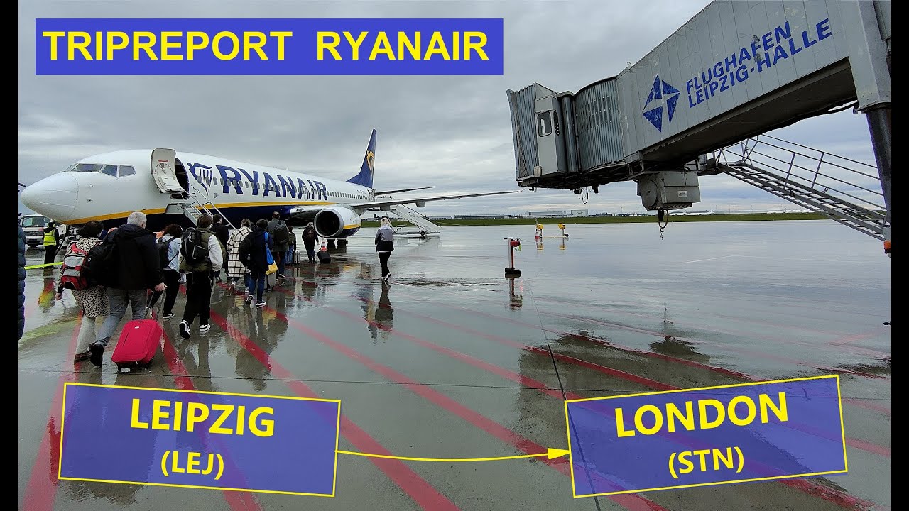 TRIPREPORT FLUG RYANAIR LEIPZIG (LEJ) - LONDON (STN) Flightreport Vlog