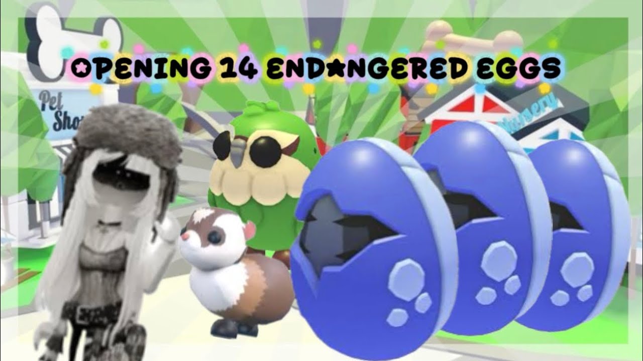 Hatching 14 endangered eggs in adopt me! 