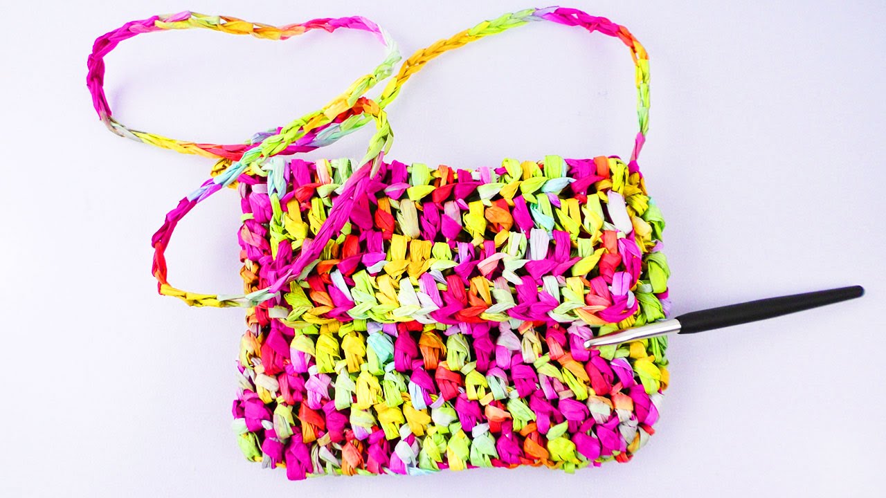 Leichte Sommer Tasche HÄKELN | Creative Paper - Tasche aus Papier selber machen | Umhänge Tasche