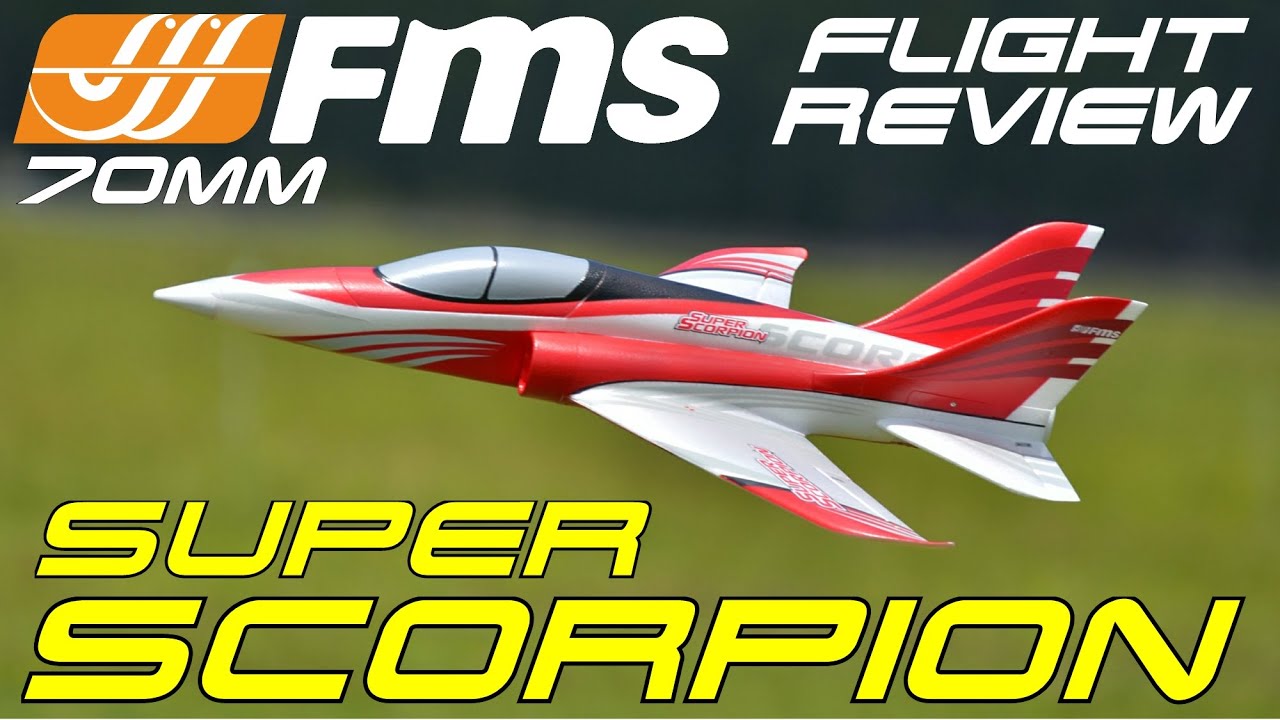 FMS SUPER SCORPION 70MM EDF Jet FULL Flight Review By: RCINFORMER